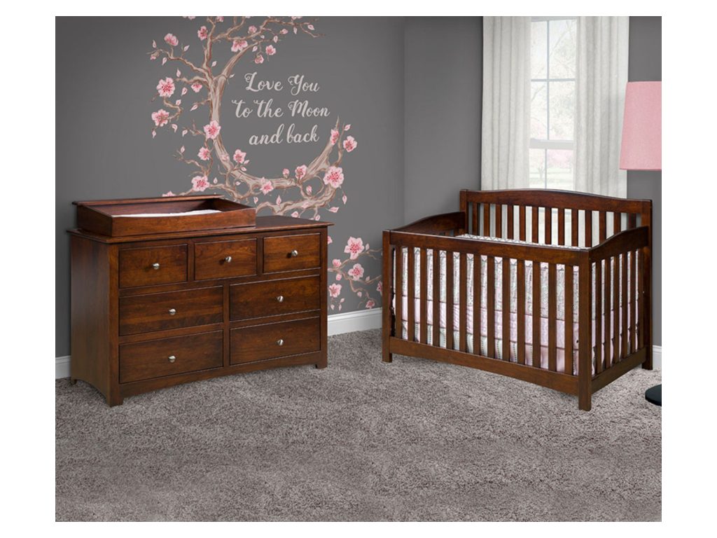 Amish Furniture of NE Monterey Night Stand Bedside Table, alternate view