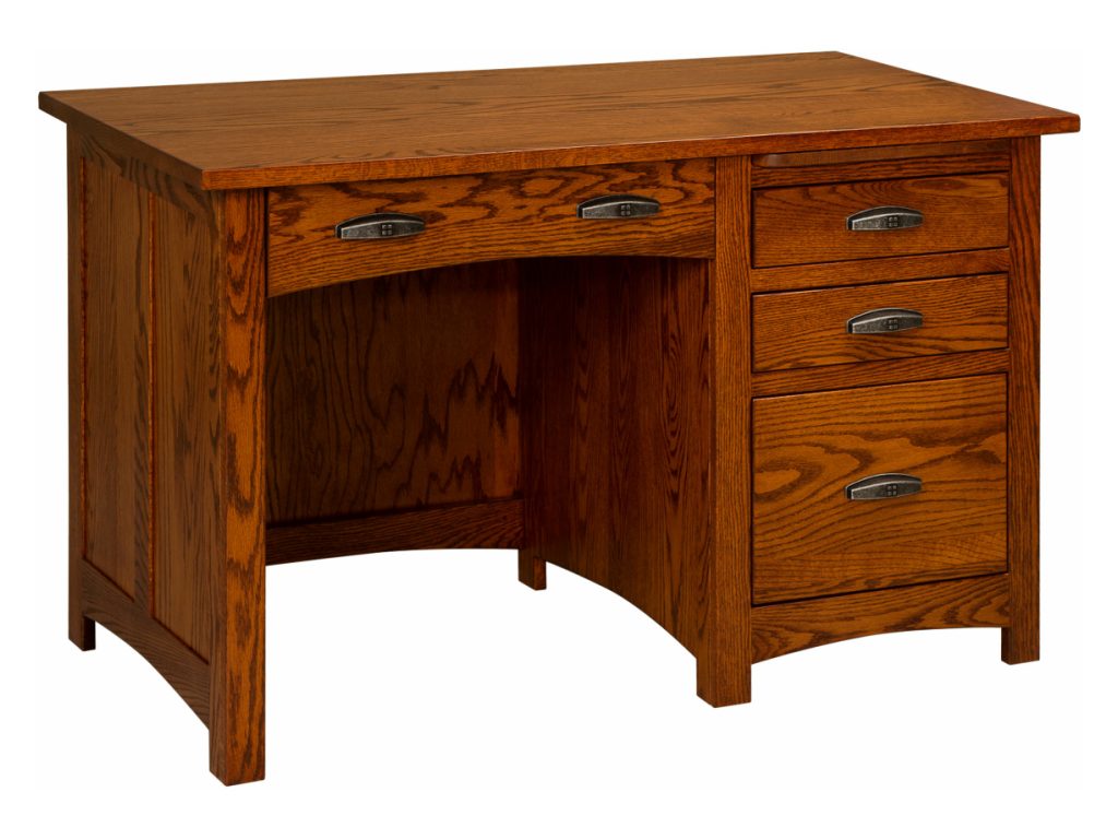Oakwood Desk Single Pedestal Writing Desk