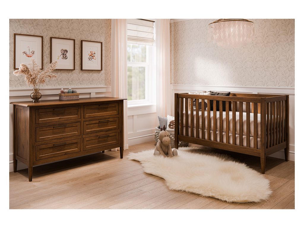 Amish Furniture of NE Willow Crib Bed, alternate view