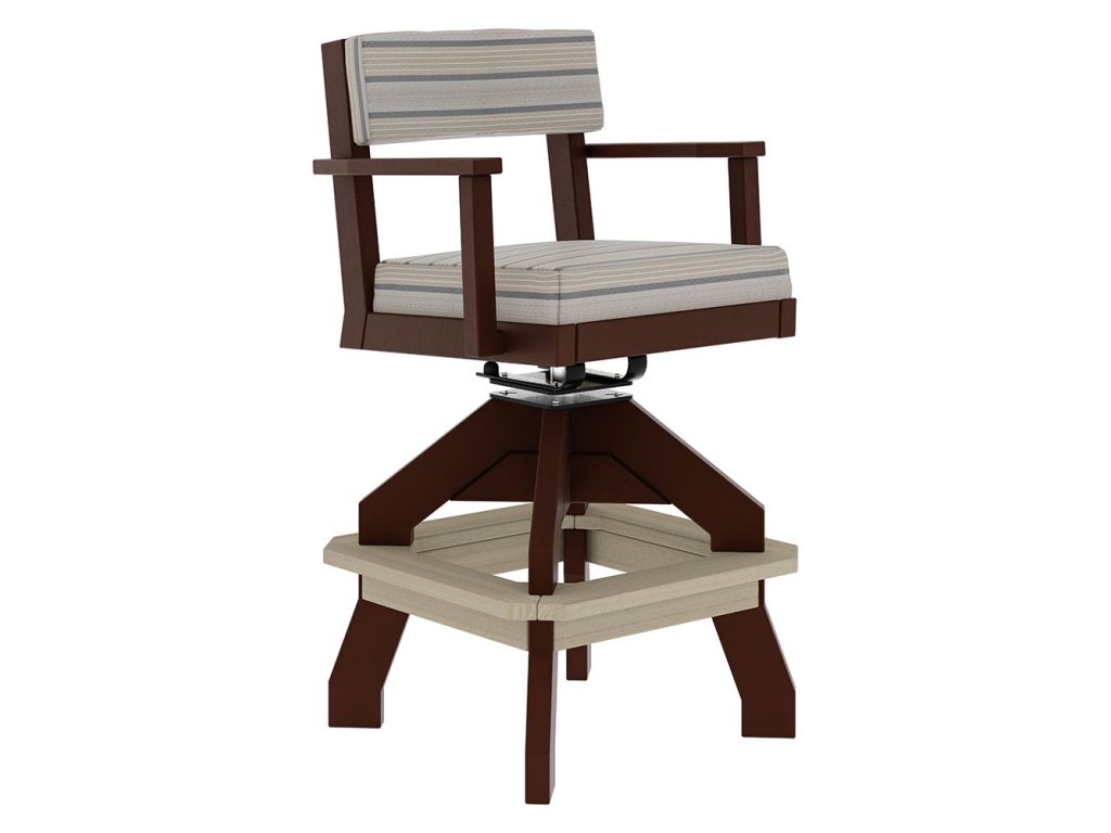 Amish Furniture of NE Bellaire Swivel Spring Bar Chair