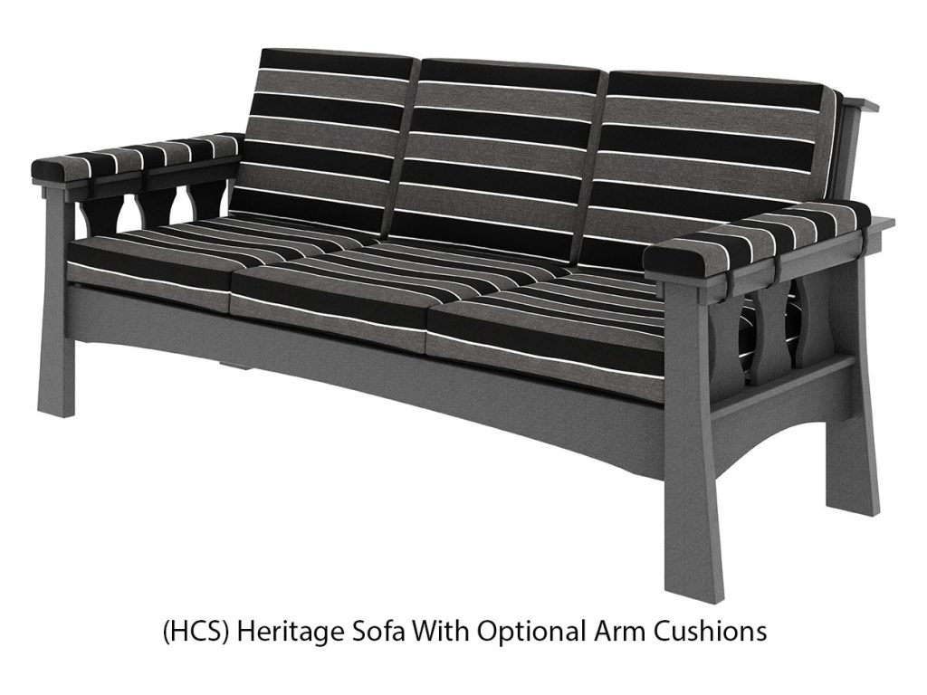 Amish Furniture of NE Heritage Sofa, alternate view