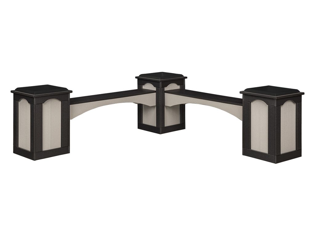 Amish Furniture of NE L-Shaped Classic Planter Bench