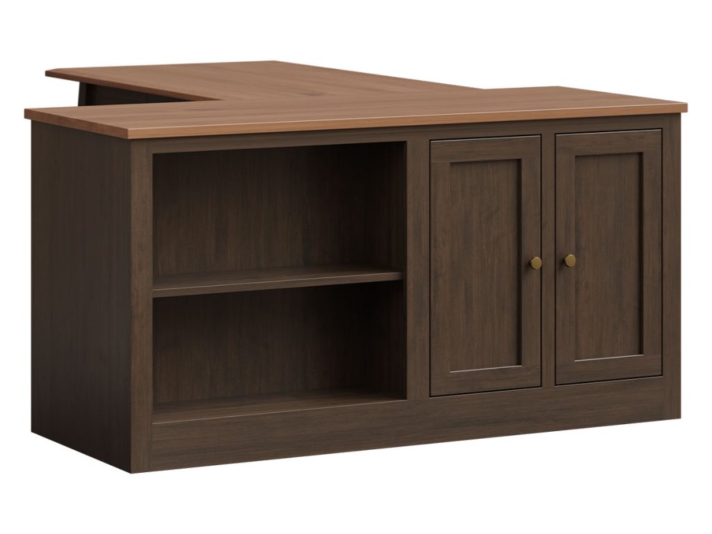 Prism Desk with Credenza Writing Desk, alternate view