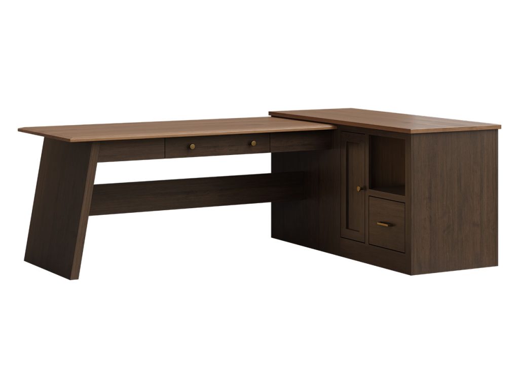 Prism Desk with Credenza Writing Desk