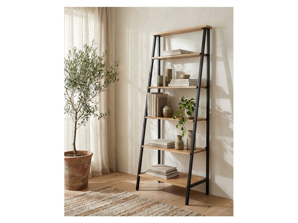 Ladder Shelf With Steel Legs, alternate view