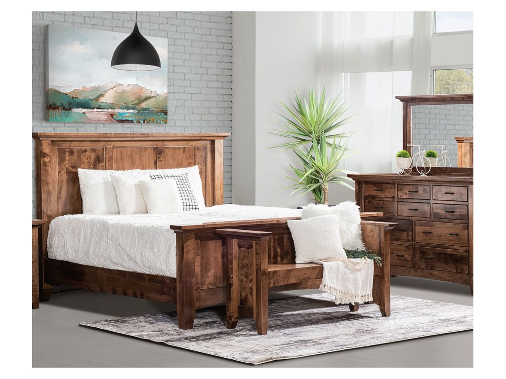 Amish Furniture of NE Legacy 3 Drawer Nightstand, alternate view