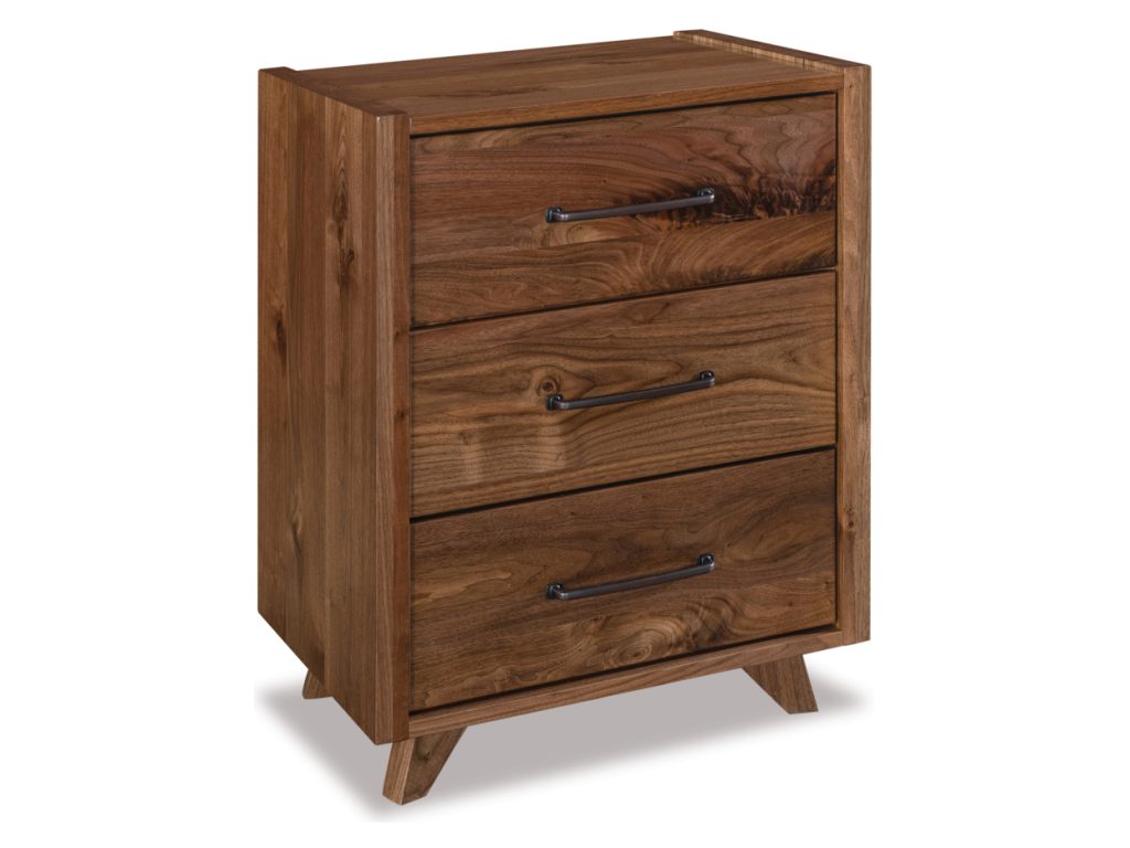 Amish Furniture of NE Yukon 3 Drawer Nightstand