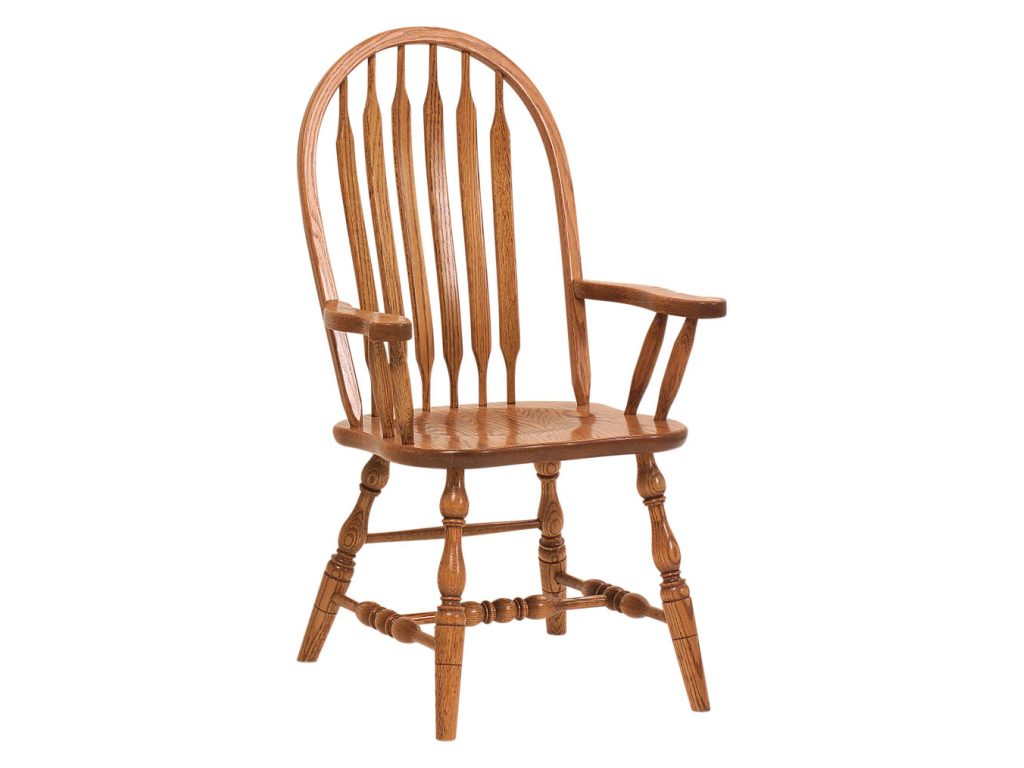 Amish Furniture of NE Bent Paddle Arm Chair, alternate view