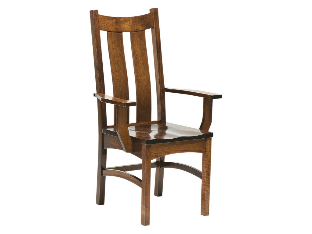 Amish Furniture of NE Country Shaker Arm Chair, alternate view