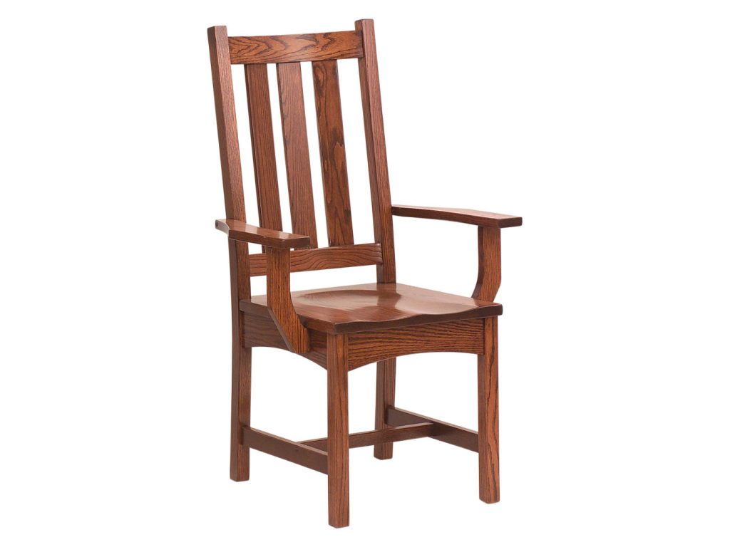 Amish Furniture of NE Vintage Mission Arm Chair, alternate view
