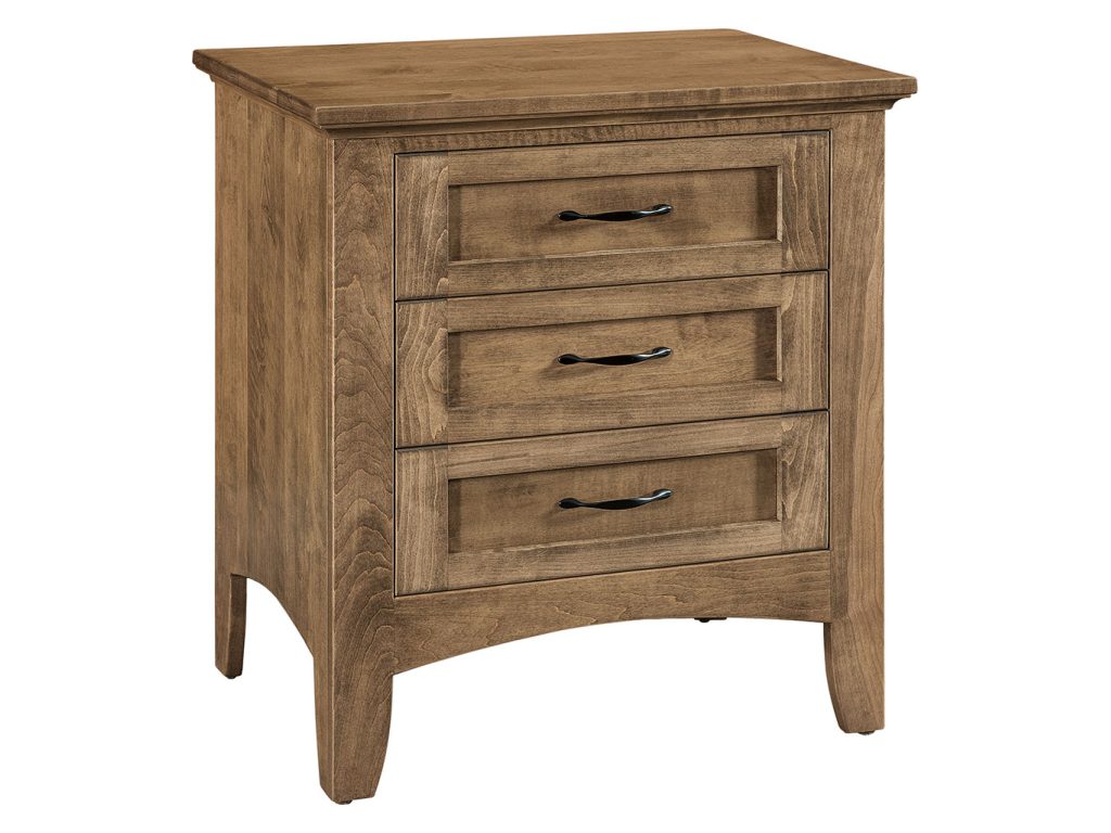 Amish Furniture of NE Riverdale 3 Drawer Nightstand