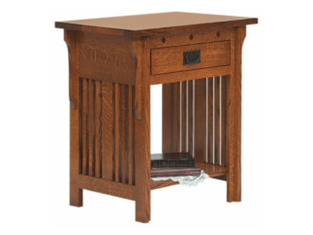Royal Mission Open Slat Nightstand Bedside Table