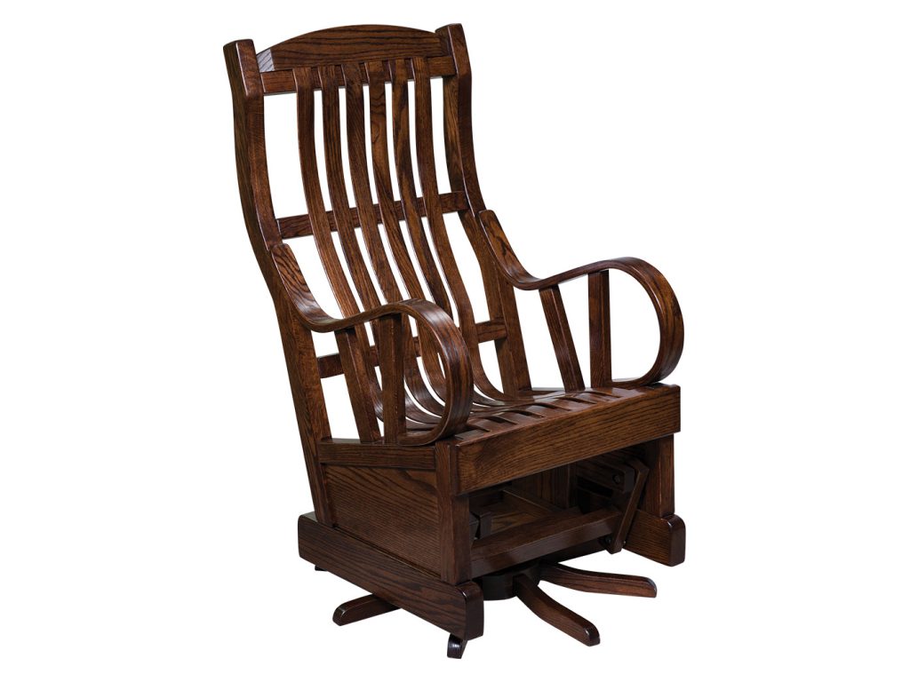 Amish Furniture of NE Ruhe Stuhl Swivel Glider Swivels & Glider