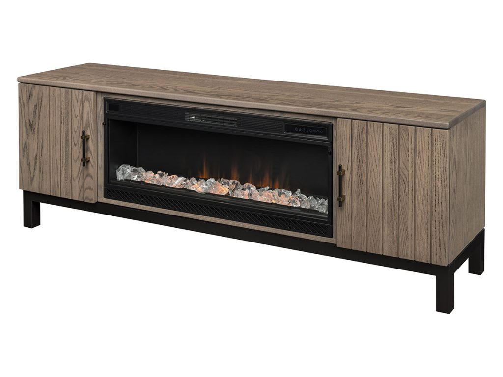 Amish Furniture of NE Anderson Fireplace, alternate view