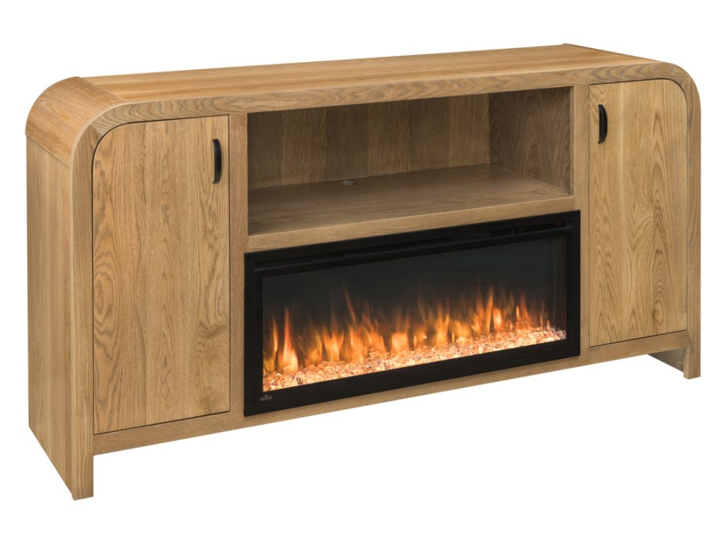 Amish Furniture of NE Burlington Fireplace TV Stand
