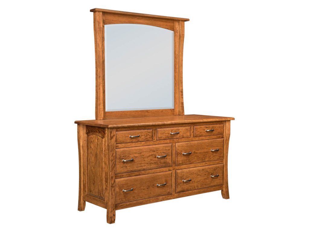 Amish Furniture of NE Berkley 7 Drawer Dresser Mirror