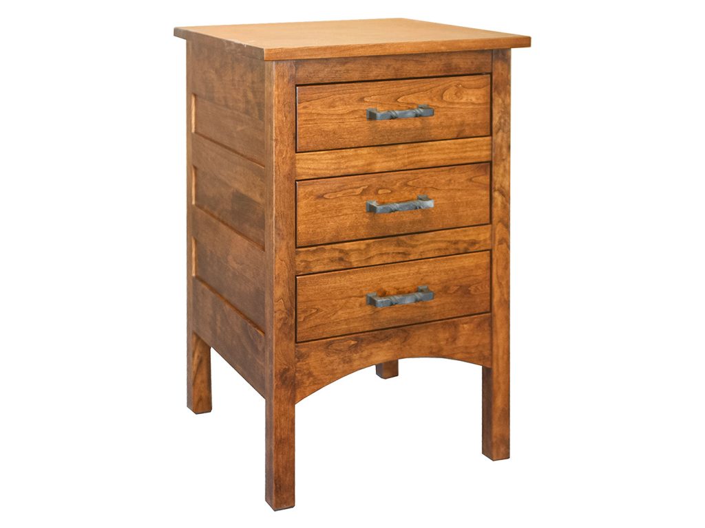 Amish Furniture of NE Granny Mission 3 Drawer Nightstand