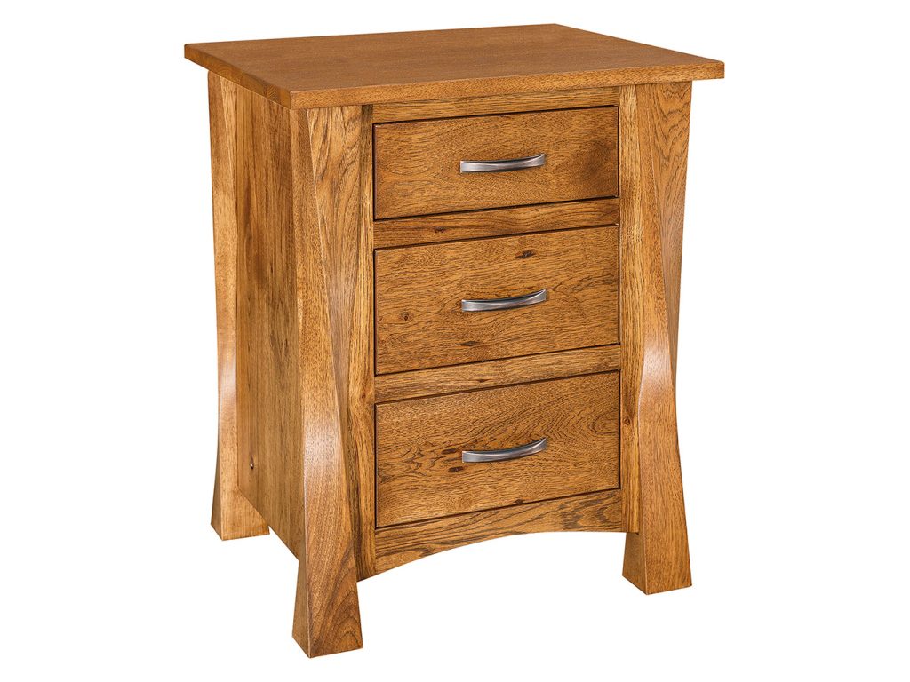 Amish Furniture of NE Lexington 3 Drawer Nightstand