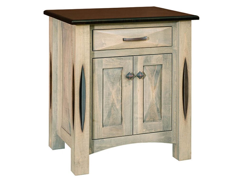 Amish Furniture of NE Ravena 2 Door 1 Drawer Nightstand