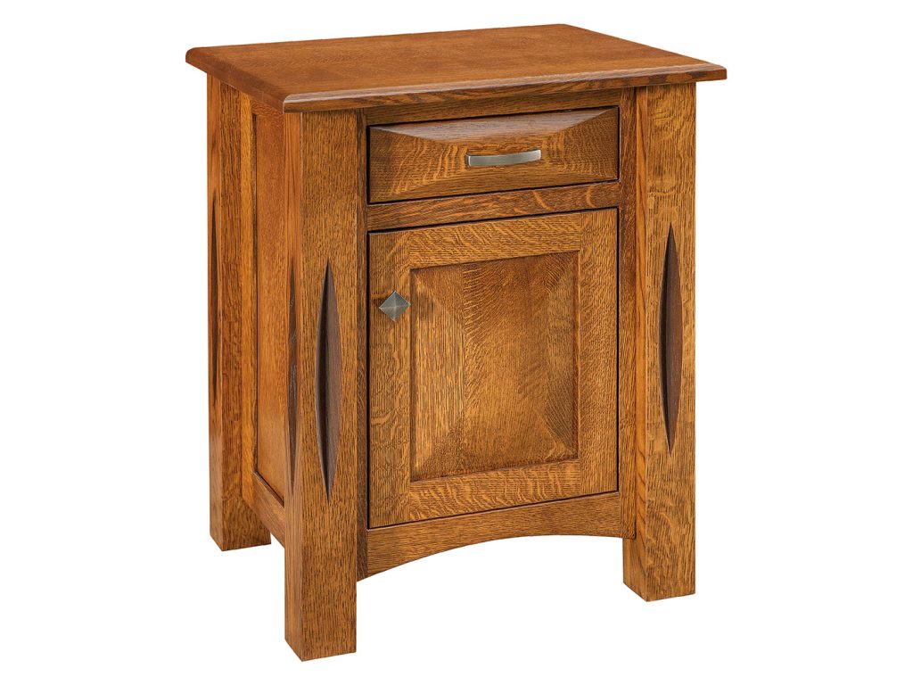 Amish Furniture of NE Ravena 1 Drawer 1 Door Nightstand Drawer Nightstand