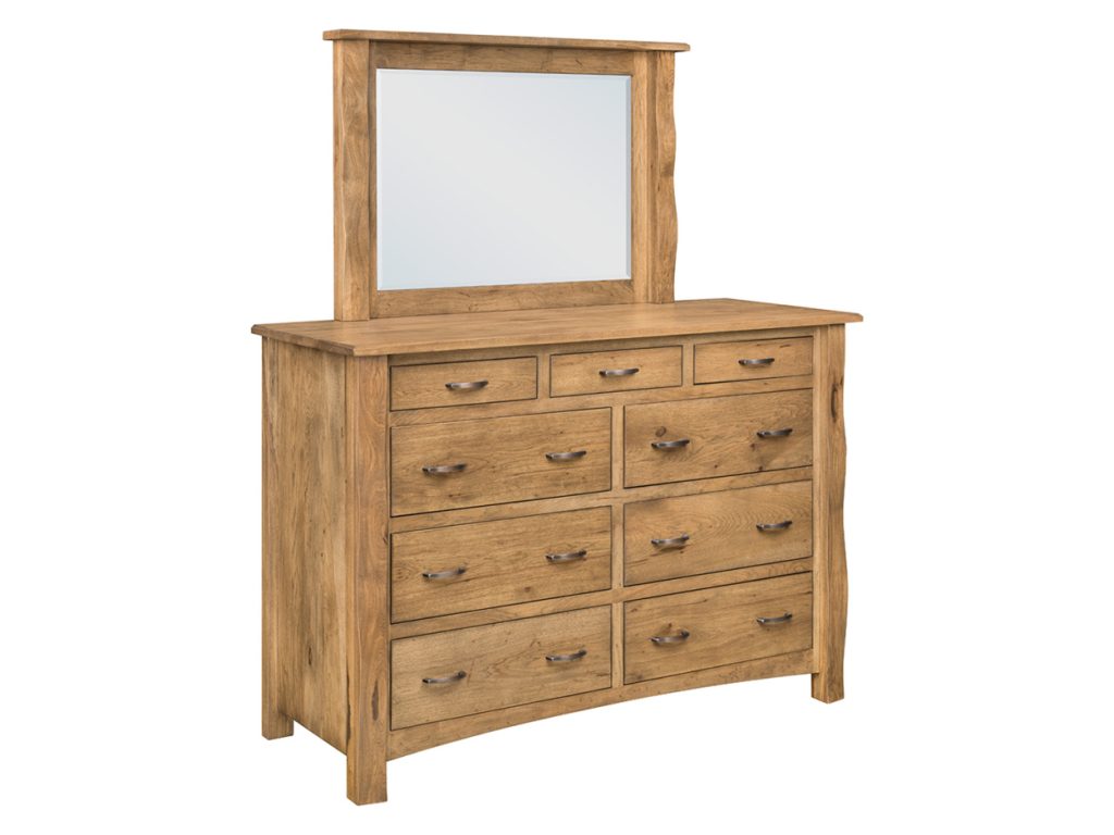 Woodlyn 9 Drawer Mule Dresser Mirror
