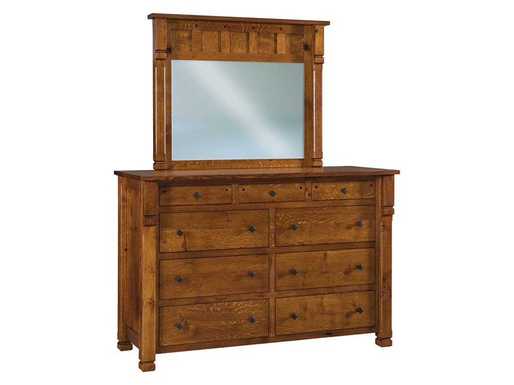 Brockport 9 Drawer Mule Dresser Mirror