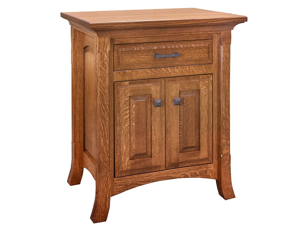 Amish Furniture of NE Homestead 2 Doors 1 Drawer Nightstand