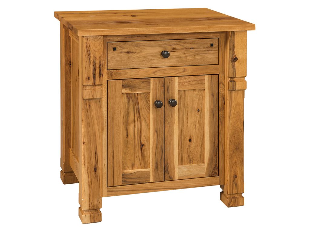 Amish Furniture of NE Brockport 2 Door 1 Drawer Nightstand