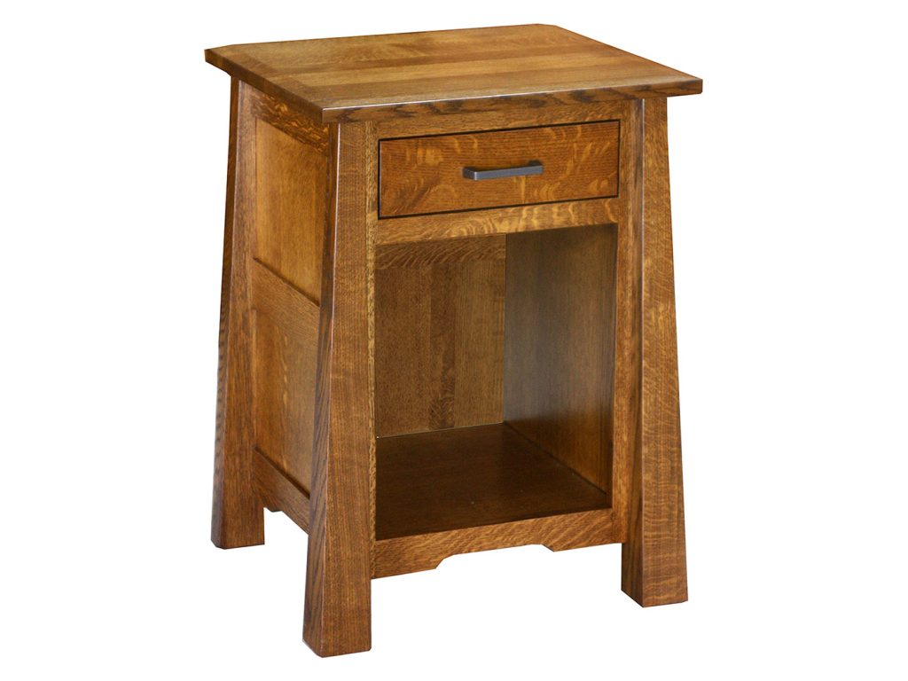 Amish Furniture of NE Cambridge 1 Drawer Open Nightstand Drawer Nightstand