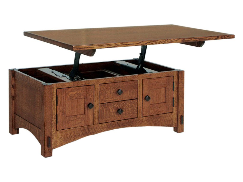 Amish Furniture of NE Springhill Lift-Top Coffee Table Table Top