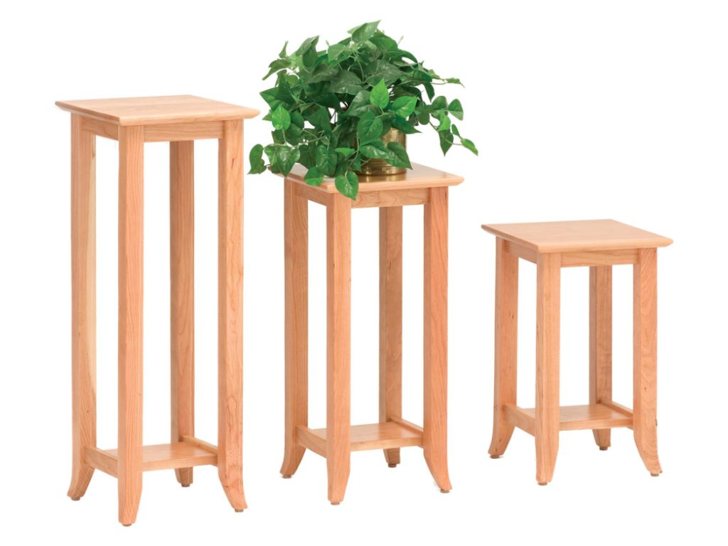 Amish Furniture of NE Shaker Hill Open Plant Stands 32″
