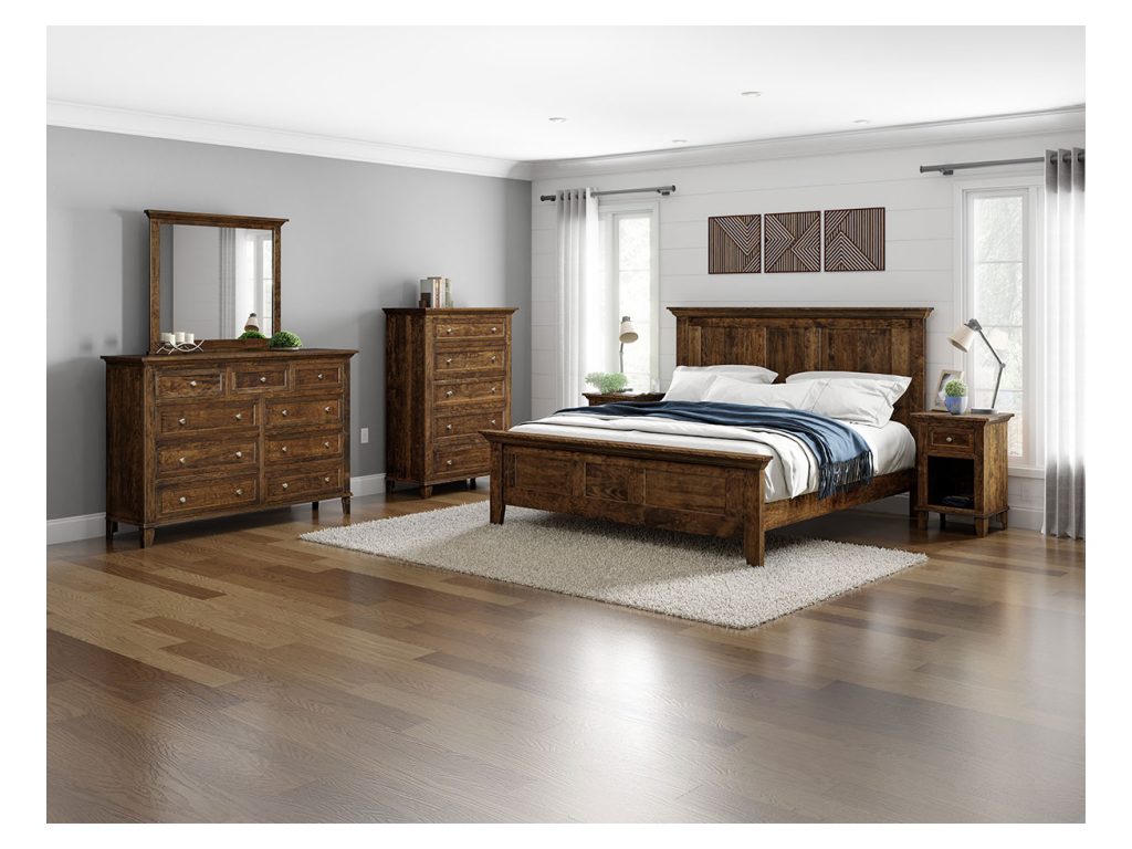 Amish Furniture of NE Arlington 3 Drawer Nightstand, alternate view