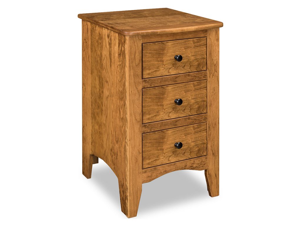 Amish Furniture of NE Carlston 3 Drawer Nightstand
