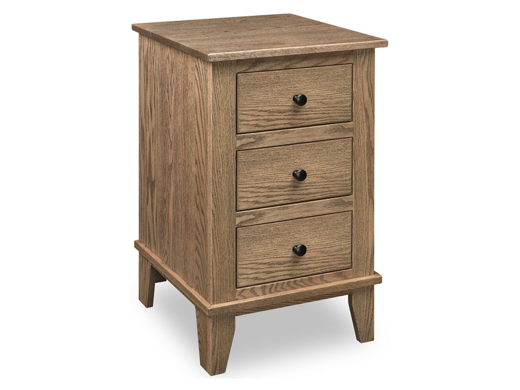 Amish Furniture of NE Madison 3 Drawer Nightstand