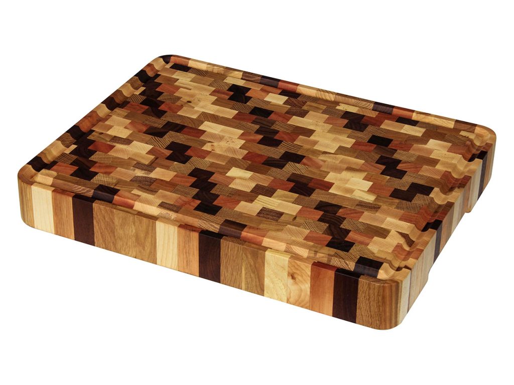 Cutting Board End Grain with Blood Groove Decorative Object