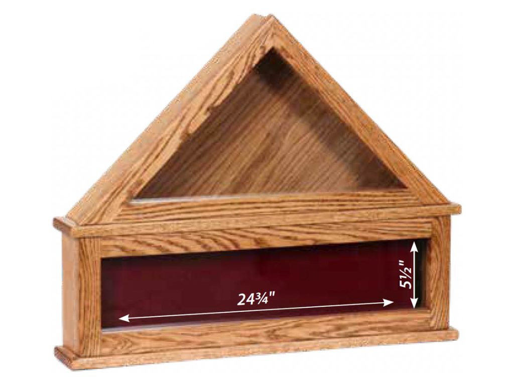 Amish Furniture of NE Flag Display Deluxe, alternate view