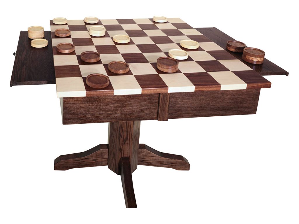 Libby Game Table with Game Pieces Decorative Object
