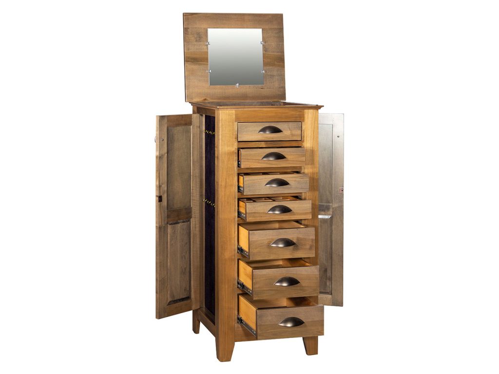 Amish Furniture of NE Cottage Jewelry Armoire, alternate view