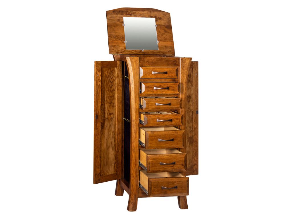 Amish Furniture of NE Ensenada Jewelry Armoire, alternate view