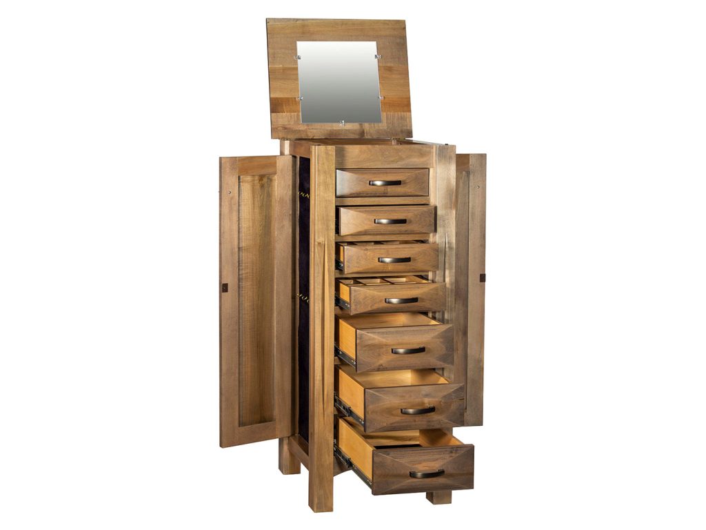 Amish Furniture of NE Ravena Jewelry Armoire, alternate view
