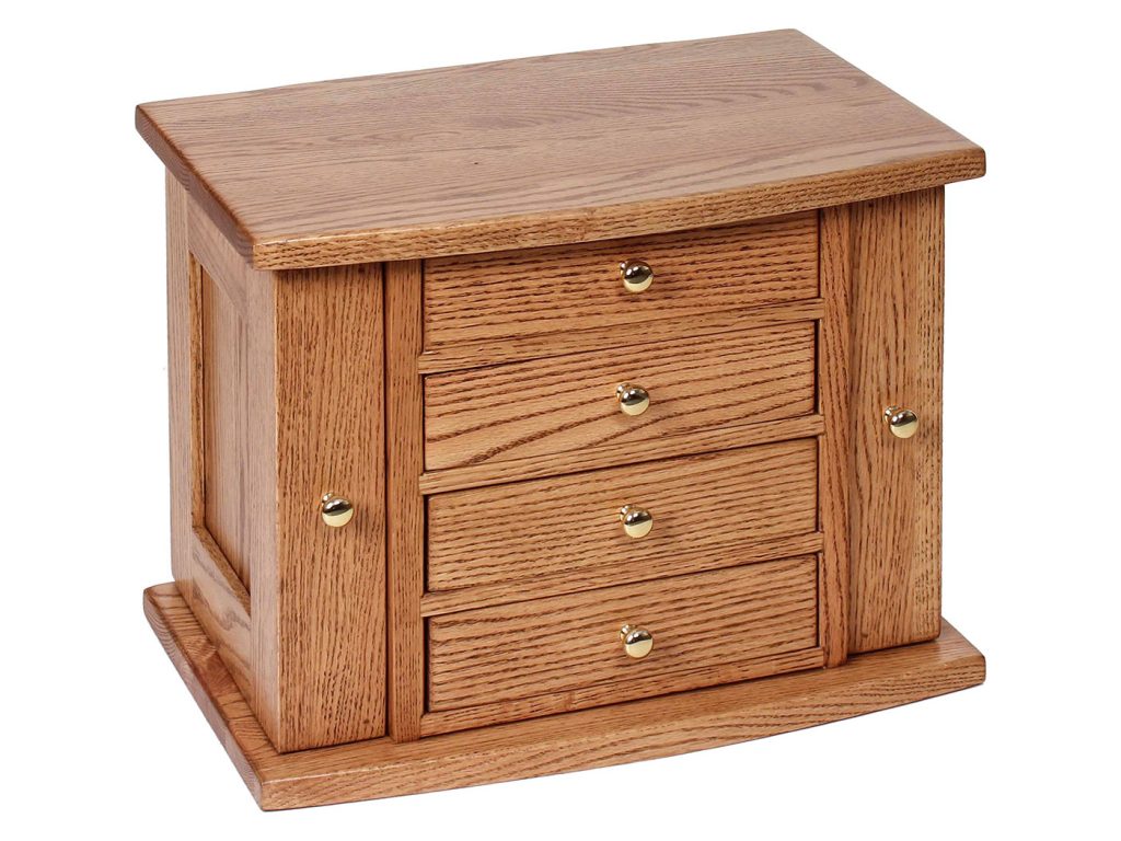 Amish Furniture of NE Four Drawer Jewelry Chest