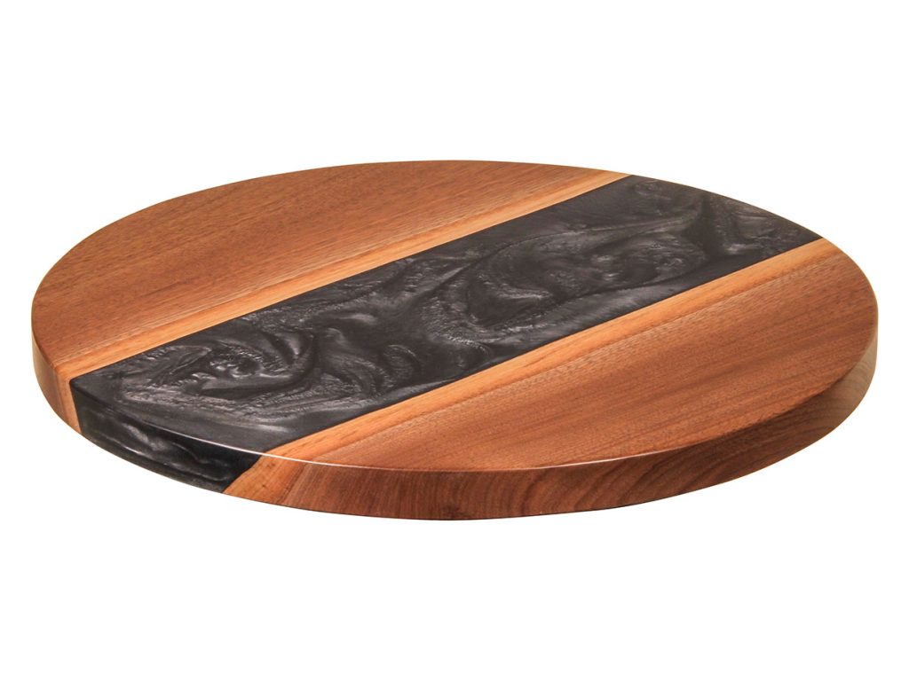Lazy Susan Epoxy – Smoke Decorative Object