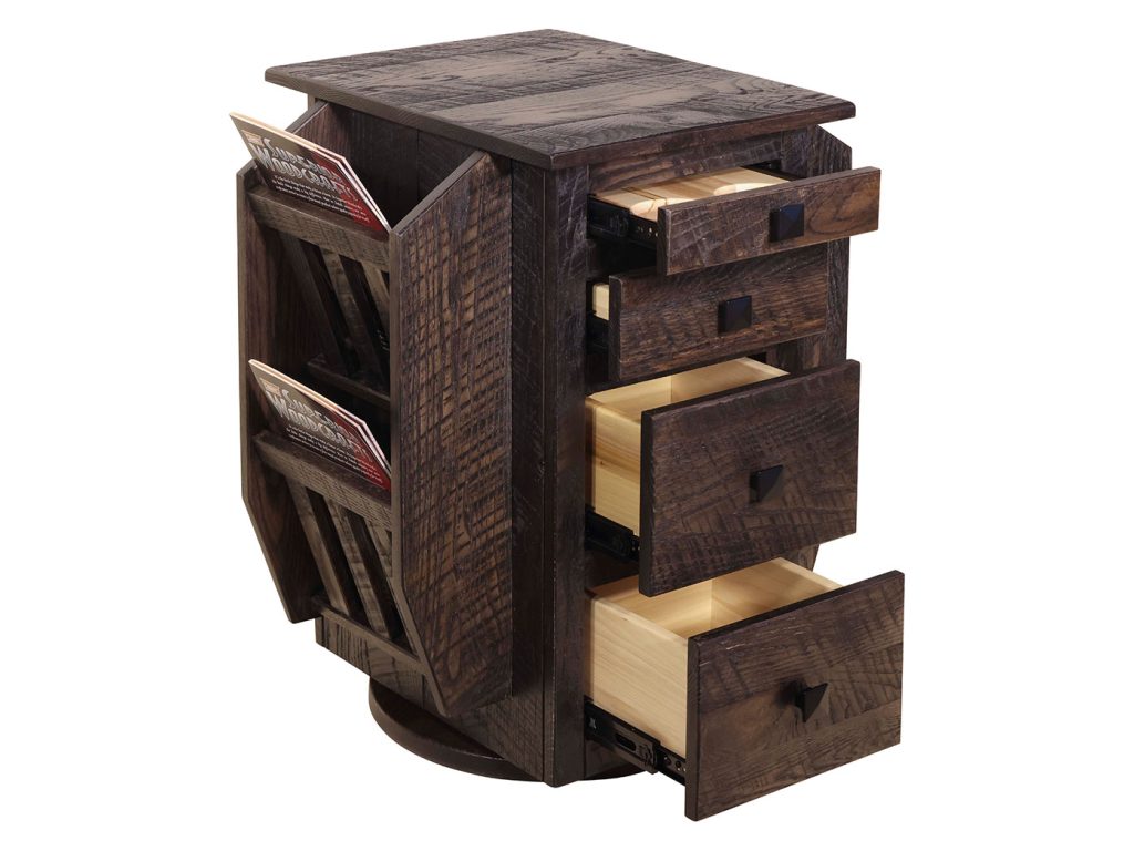 Amish Furniture of NE Magabout with Cup Holder Rack/Stand, alternate view
