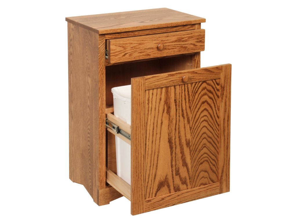 Mission Slide Out Waste Bin Decorative Object, alternate view