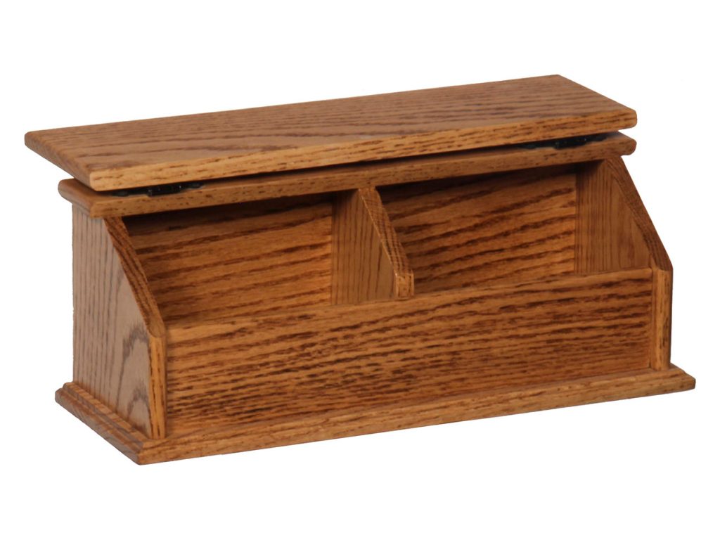 Amish Furniture of NE Double Recipe Box, alternate view