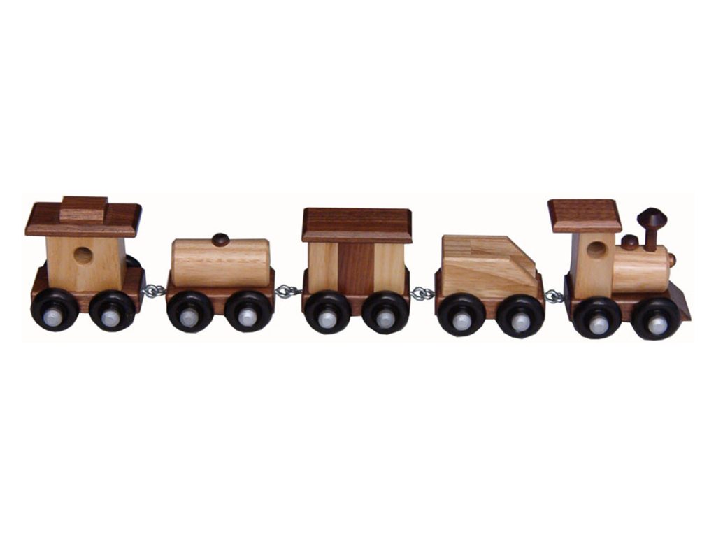 Small Ash Train Decorative Object
