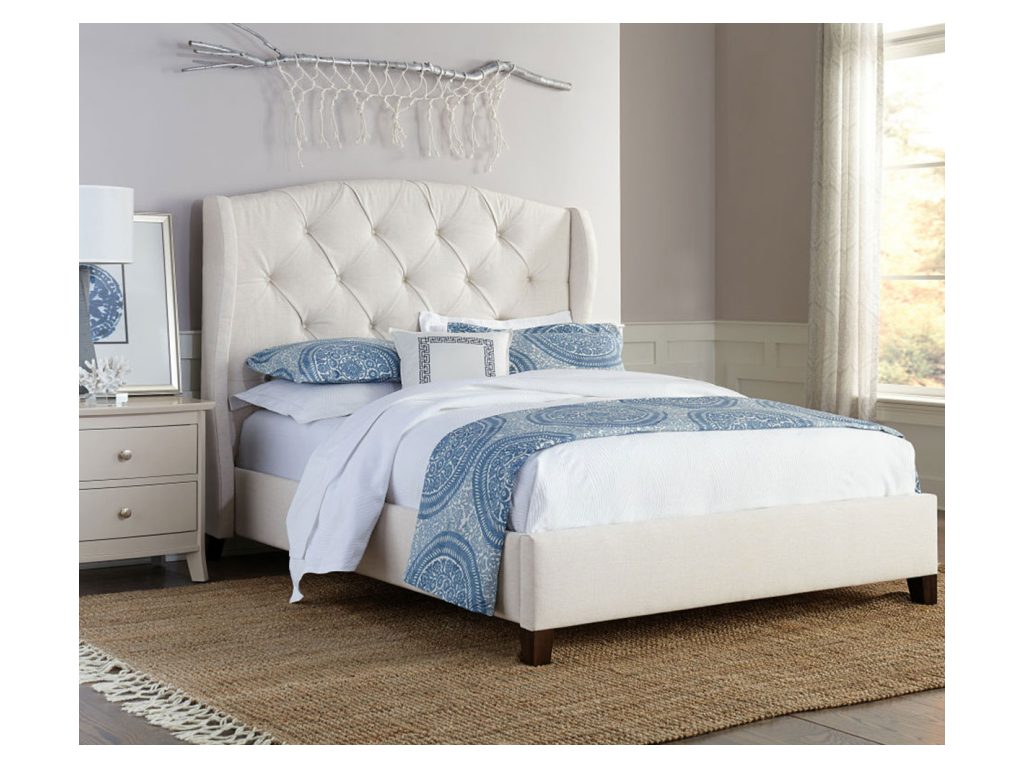 Amish Furniture of NE Lily Fabric Bed Upholstered Bed, alternate view