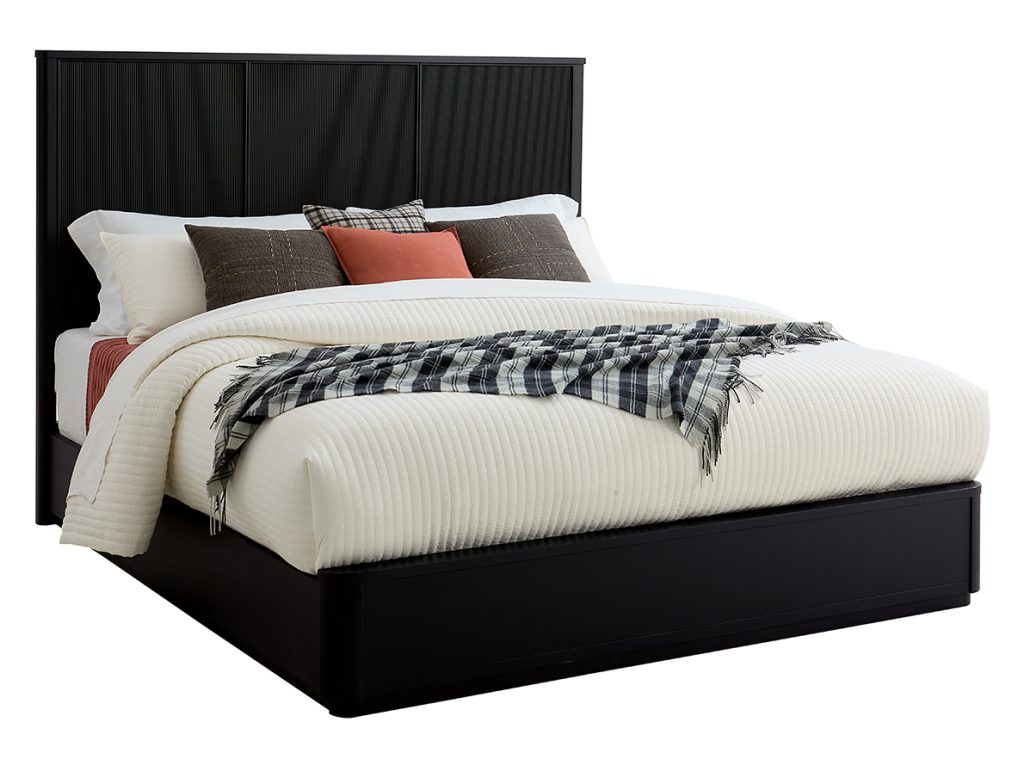 Amish Furniture of NE Reseda Platform Bed – Reeded Headboard