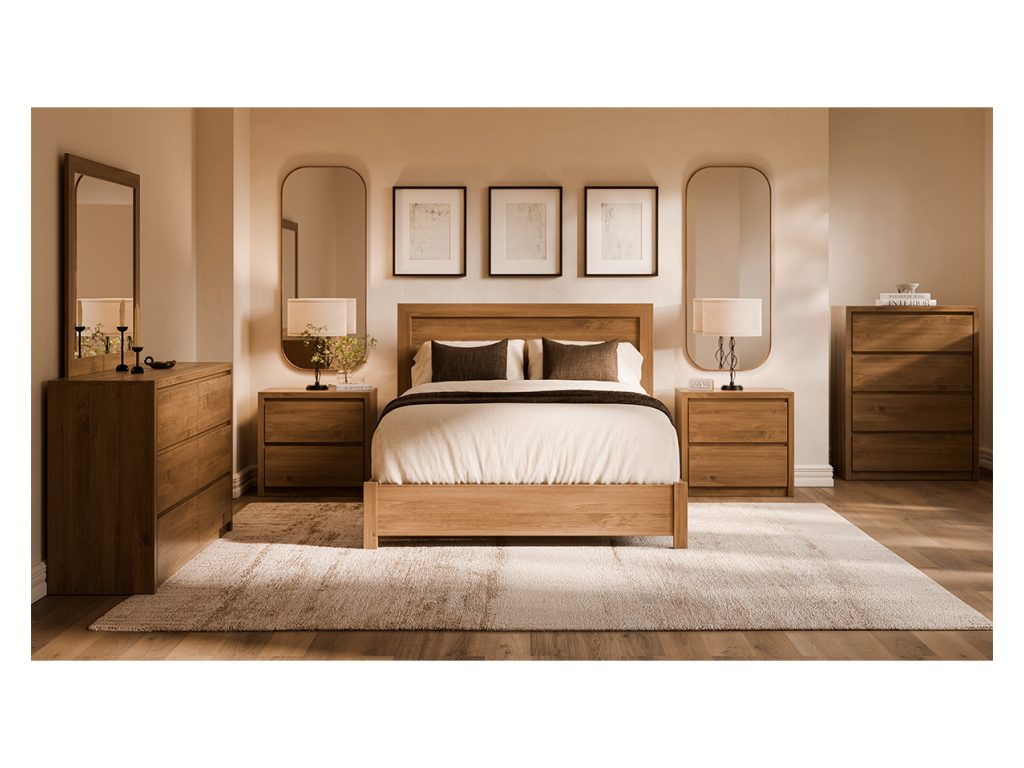 Amish Furniture of NE Camden 2 Drawer Nightstand, alternate view