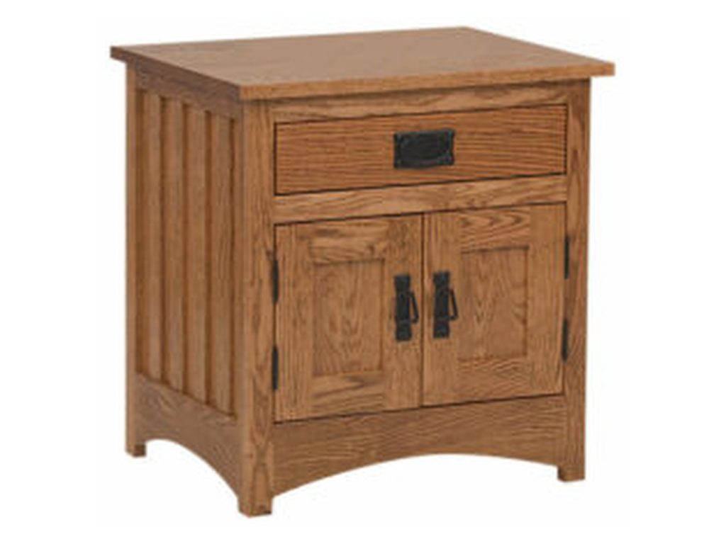 Amish Furniture of NE Schwartz Mission Nightstand – 23″H Bedside Table